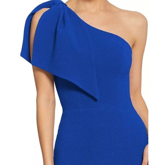 New! Dress the Population Tiffany One Shoulder Midi Dress Electric Blue, size S‎ - Picture 2 of 16